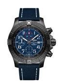 Shop Authentic Breitling Super Avenger Chronograph 48 Night Mission Blue Dial Blue Leather Strap Watch for Men - V13375101C1X2 - Luxxuri
