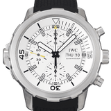  Shop Authentic IWC Aquatimer Chronograph White Dial Black Rubber Strap Watch for Men - IW376801 - Luxxuri