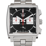  Shop Authentic Tag Heuer Monaco Automatic Chronograph Black Dial Silver Steel Strap Watch for Men - CBL2113.BA0644 - Luxxuri
