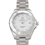  Shop Authentic Tag Heuer Aquaracer White Mother of Pearl Dial Watch for Women - WBD1314.BA0740 - Luxxuri