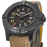  Shop Authentic Breitling Avenger Automatic GMT 45 Black Dial Brown Nylon Strap Watch for Men - V32395101B1X1 - Luxxuri