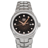  Shop Authentic Tag Heuer Link Quartz Black Dial Silver Steel Strap Watch for Women - WBC131F.BA0649 - Luxxuri