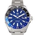  Shop Authentic Tag Heuer Aquaracer GMT Calibre 6 Automatic Blue Dial Silver Steel Strap Watch for Men - WAY201T.BA0927 - Luxxuri