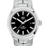  Shop Authentic Tag Heuer Link Quartz Black Dial Silver Steel Strap Watch for Women - WBC2110.BA0603 - Luxxuri