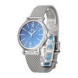  Shop Authentic IWC Portofino Automatic Blue Dial Silver Mesh Bracelet Watch for Women - IW357404 - Luxxuri