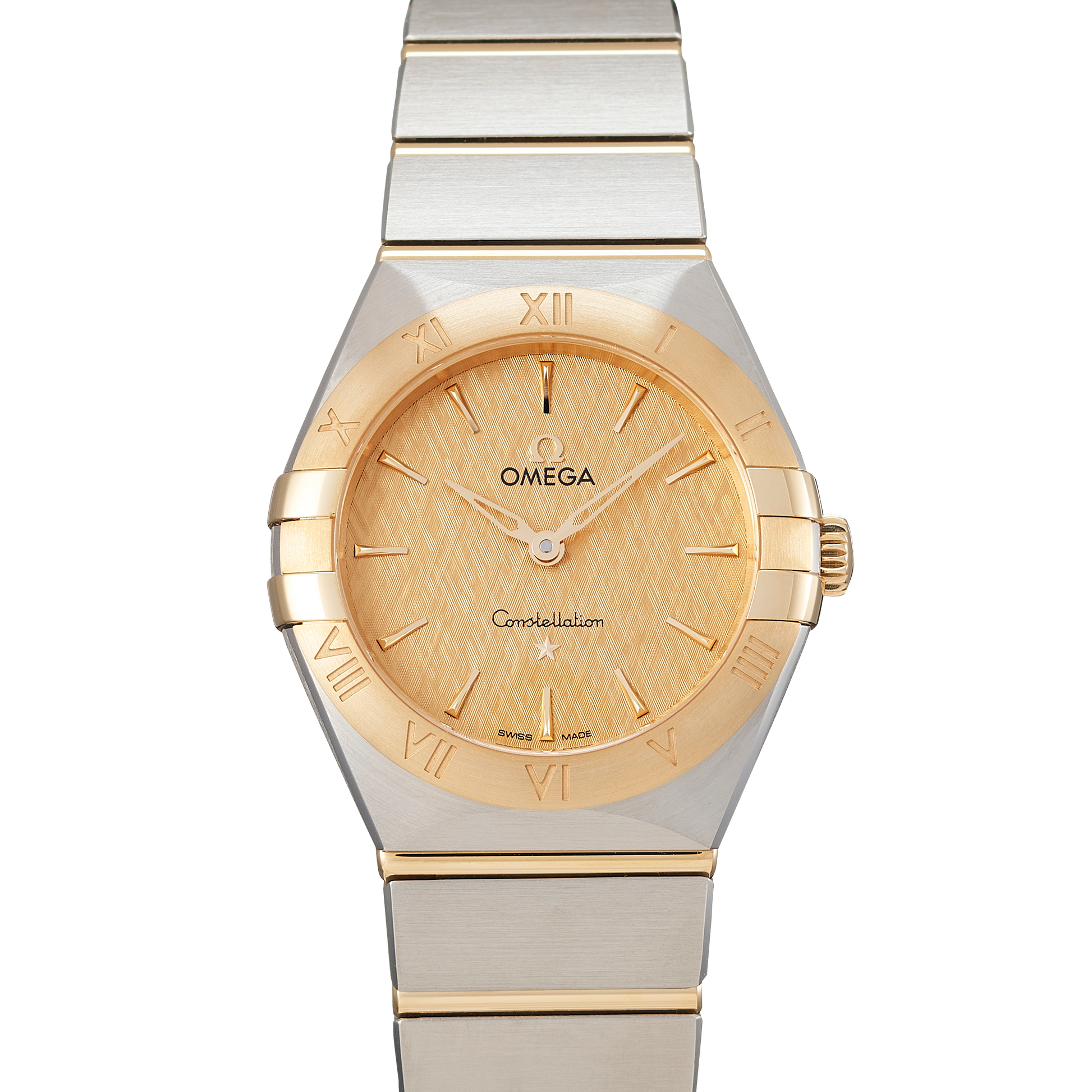  Shop Authentic Omega Constellation Manhattan Yellow Dial Two Tone Steel Strap Watch for Women - 131.20.28.60.08.001 - Luxxuri
