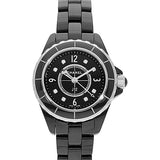  Shop Authentic Chanel J12 Diamonds Black Dial Black Steel Strap Watch for Women - J12 H2569 - Luxxuri