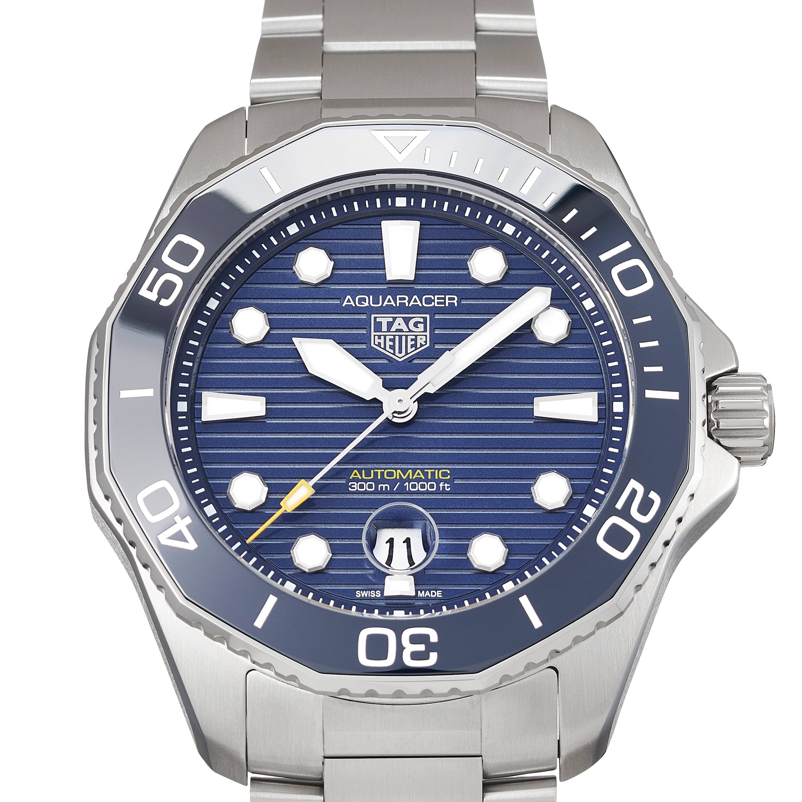 Tag Heuer Aquaracer Professional 300 Automatic Blue Dial Silver Steel Strap Watch for Men - WBP201B.BA0632