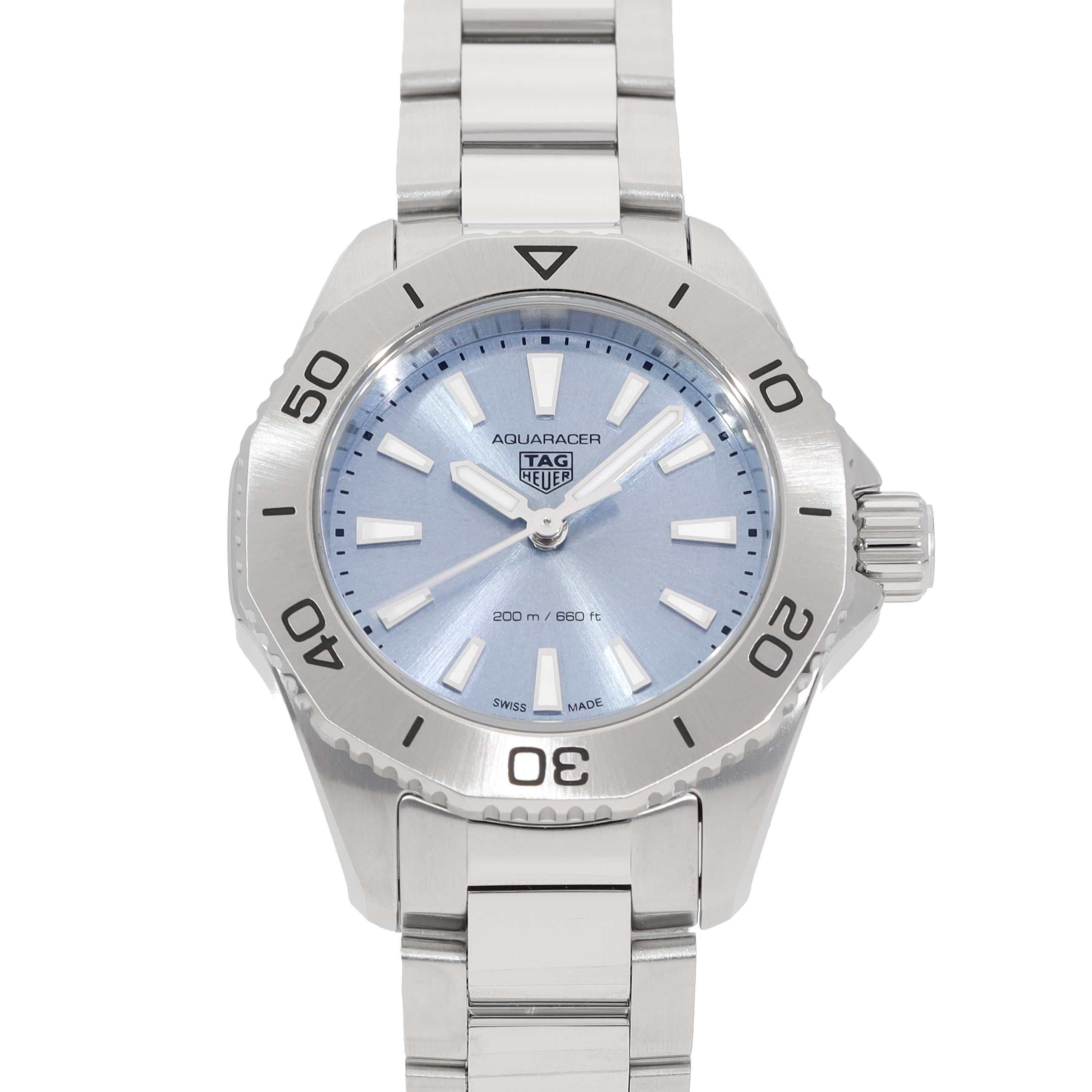 Tag Heuer Aquaracer Professional 200 Quartz Blue Dial Silver Steel Strap Watch for Women - WBP1415.BA0622