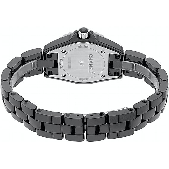  Shop Authentic Chanel J12 Diamonds Black Dial Black Steel Strap Watch for Women - J12 H2569 - Luxxuri