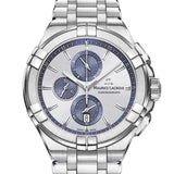  Shop Authentic Maurice Lacroix Aikon Chronograph Silver Dial Silver Steel Strap Watch for Men - AI1018-SS002-131-1 - Luxxuri