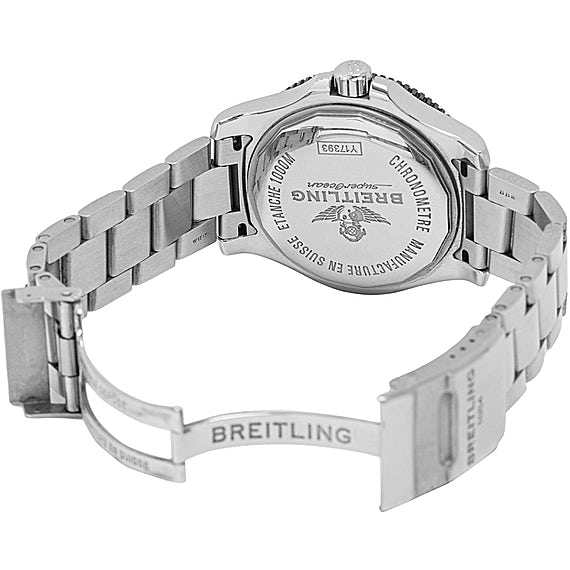  Shop Authentic Breitling Superocean II Special 44mm Black Dial Silver Steel Strap Watch for Men - Y1739310/BF45/162A - Luxxuri