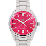  Shop Authentic Tag Heuer Carrera Date Automatic 18K Pink Dial Silver Steel Strap Watch for Women - WBN2313.BA0001 - Luxxuri