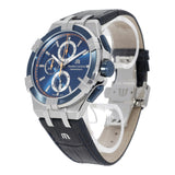  Shop Authentic Maurice Lacroix Aikon Chronograph Blue Dial Blue Leather Strap Watch For Men - AI1018-SS001-432-4 - Luxxuri