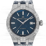  Shop Authentic Maurice Lacroix Aikon Automatic Date Blue Dial Blue Silicone Strap Watch For Men - AI6008-SS000-430-4 - Luxxuri