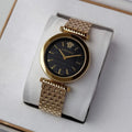  Shop Authentic Versace V-Twist Black Dial Gold Mesh Bracelet Watch for Women - VELS00819 - Luxxuri