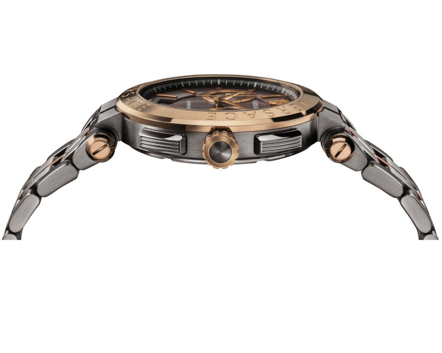  Shop Authentic Versace Aion Chronograph Black Dial Grey Steel Strap Watch for Men  - VBR050017 - Luxxuri