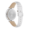 Versace Palazzo Empire White Dial White Leather Strap Watch for Women - VCO010017