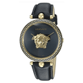  Shop Authentic Versace Palazzo Empire Black Dial Black Leather Strap Watch for Women - VCO020017 - Luxxuri