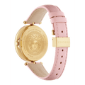 Versace Palazzo Empire Pink Dial Pink Leather Strap Watch for Women - VCO030017