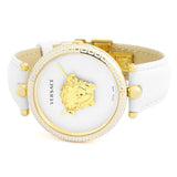  Shop Authentic Versace Palazzo Empire White Dial White Leather Strap Watch for Women - VCO040017 - Luxxuri