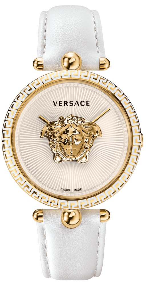  Shop Authentic Versace Palazzo Empire White Dial White Leather Strap Watch for Women - VCO040017 - Luxxuri