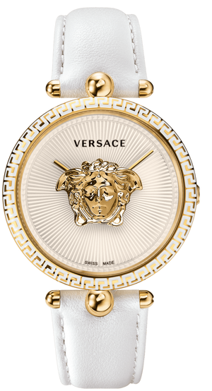  Shop Authentic Versace Palazzo Empire White Dial White Leather Strap Watch for Women - VCO040017 - Luxxuri