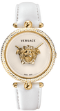  Shop Authentic Versace Palazzo Empire White Dial White Leather Strap Watch for Women - VCO040017 - Luxxuri