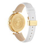  Shop Authentic Versace Palazzo Empire White Dial White Leather Strap Watch for Women - VCO040017 - Luxxuri