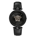  Shop Authentic Versace Palazzo Empire Black Dial Black Leather Strap Watch for Women - VCO050017 - Luxxuri