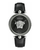 Shop Authentic Versace Palazzo Empire Black Dial Black Leather Strap Watch for Women - VCO060017 - Luxxuri