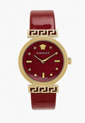  Shop Authentic Versace Greca Meander Red Dial Red Leather Strap Watch for Women - VELW00320 - Luxxuri