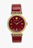  Shop Authentic Versace Greca Meander Red Dial Red Leather Strap Watch for Women - VELW00320 - Luxxuri