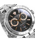 Shop Authentic Versace Aion Chronograph Black Dial Silver Steel Strap Watch For Men - VE1D01019 - Luxxuri
