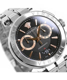  Shop Authentic Versace Aion Chronograph Black Dial Silver Steel Strap Watch For Men - VE1D01019 - Luxxuri