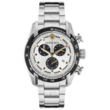  Shop Authentic Versace V-Ray Chronograph Quartz Silver Dial Silver Steel Strap Watch For Men - VE2I00321 - Luxxuri