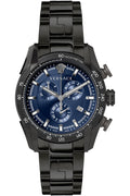  Shop Authentic Versace V-Ray Chronograph Quartz Blue Dial Black Steel Strap Watch For Men - VE2I00521 - Luxxuri