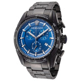  Shop Authentic Versace V-Ray Chronograph Quartz Blue Dial Black Steel Strap Watch For Men - VE2I00521 - Luxxuri