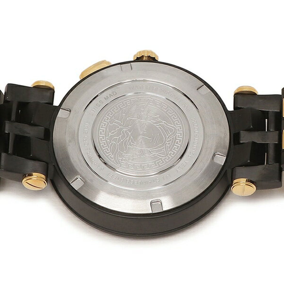  Shop Authentic Versace V-Race Analog Quartz Black Dial Two Tone Steel Strap Watch For Men - VEBV00619 - Luxxuri