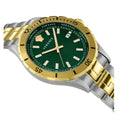  Shop Authentic Versace Hellenyium Quartz Green Dial Two Tone Steel Strap Watch For Men - VE3A00720 - Luxxuri
