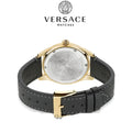  Shop Authentic Versace Greca Time Quartz Black Dial Brown Leather Strap Watch For Men - VE3K00222 - Luxxuri