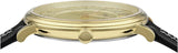  Shop Authentic Versace V-Circle Manifesto Gold Dial Black Leather Strap Watch for Men - VBQ030017 - Luxxuri