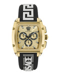  Shop Authentic Versace Dominus Chronograph Gold Dial Black Silicone Strap Watch For Men - VE6H00223 - Luxxuri