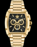  Shop Authentic Versace Dominus Chronograph Black Dial Gold Steel Strap Watch For Men - VE6H00523 - Luxxuri