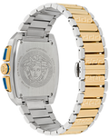  Shop Authentic Versace Dominus Chronograph Blue Dial Two Tone Steel Strap Watch For Men - VE6H00723 - Luxxuri