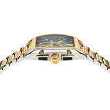  Shop Authentic Versace Dominus Chronograph Blue Dial Two Tone Steel Strap Watch For Men - VE6H00723 - Luxxuri