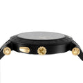  Shop Authentic Versace V-Race Analog Quartz Black Dial Two Tone Steel Strap Watch For Men - VEBV00619 - Luxxuri