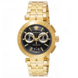  Shop Authentic Versace Aion Chronograph Black Dial Gold Steel Strap Watch For Men - VE1D01721 - Luxxuri
