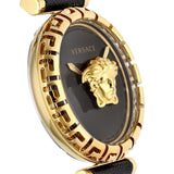  Shop Authentic Versace Palazzo Empire Greca Black Dial Black Leather Strap Watch for Women - VEDV00119 - Luxxuri