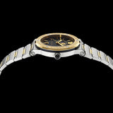  Shop Authentic Versace Greca Logo Moonphase Black Dial Two Tone Steel Strap Watch for Men - VE7G00223 - Luxxuri